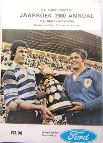 SA Rugby Annuals/Jaarboeke (6th to 10th Editions) - Set #2  Scarce 1976 -1980